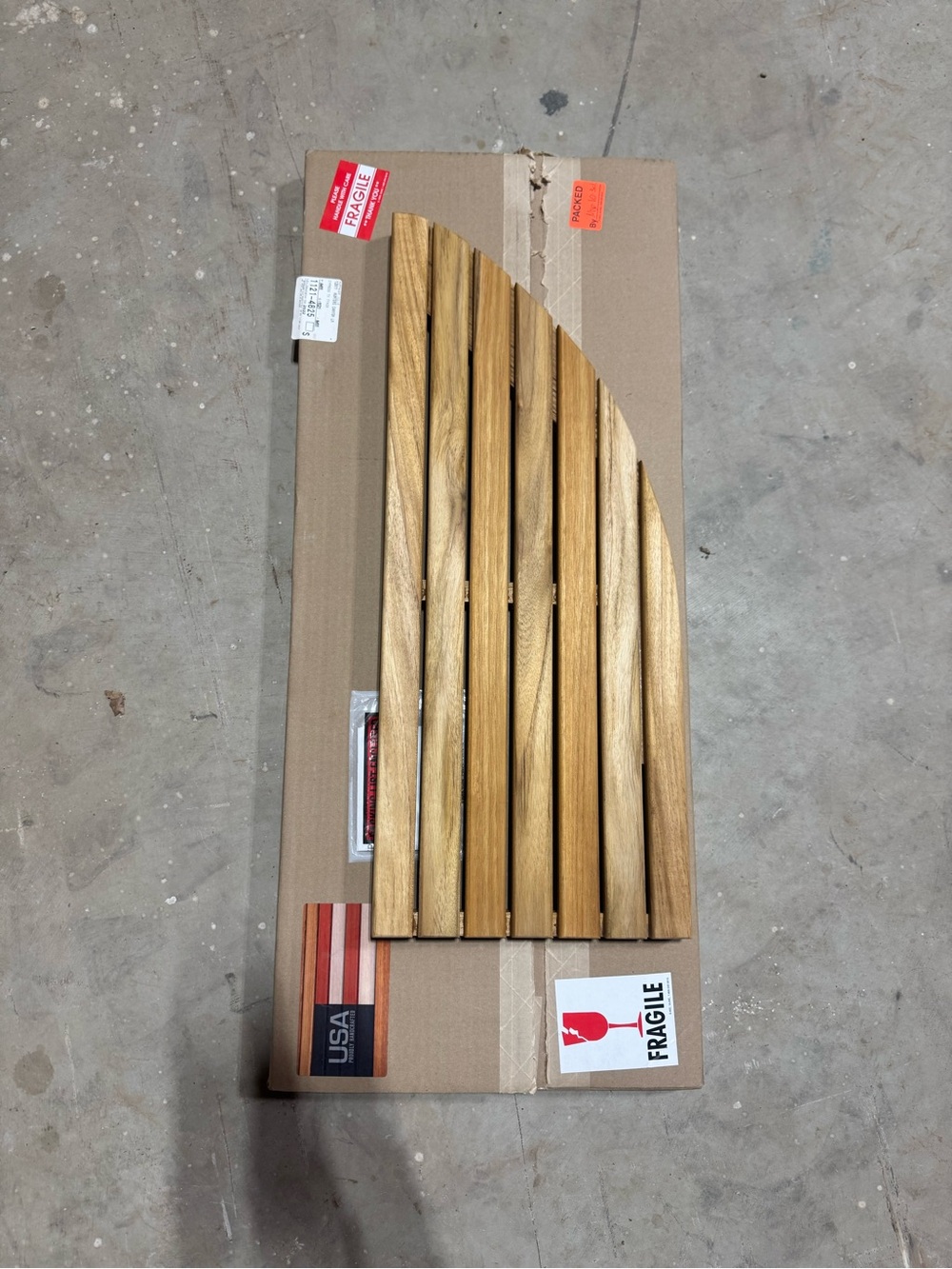 Teak Shower Mat